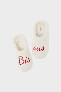 Zapatillas destalonadas de pelo &laquo;bisous&raquo;;${refinementColor}