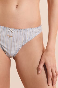 String en coton &agrave; rayures;${refinementColor}