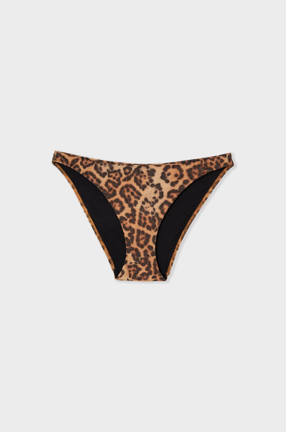 Bas de maillot de bain bikini paillet&eacute; et imprim&eacute; l&eacute;opard;${refinementColor}