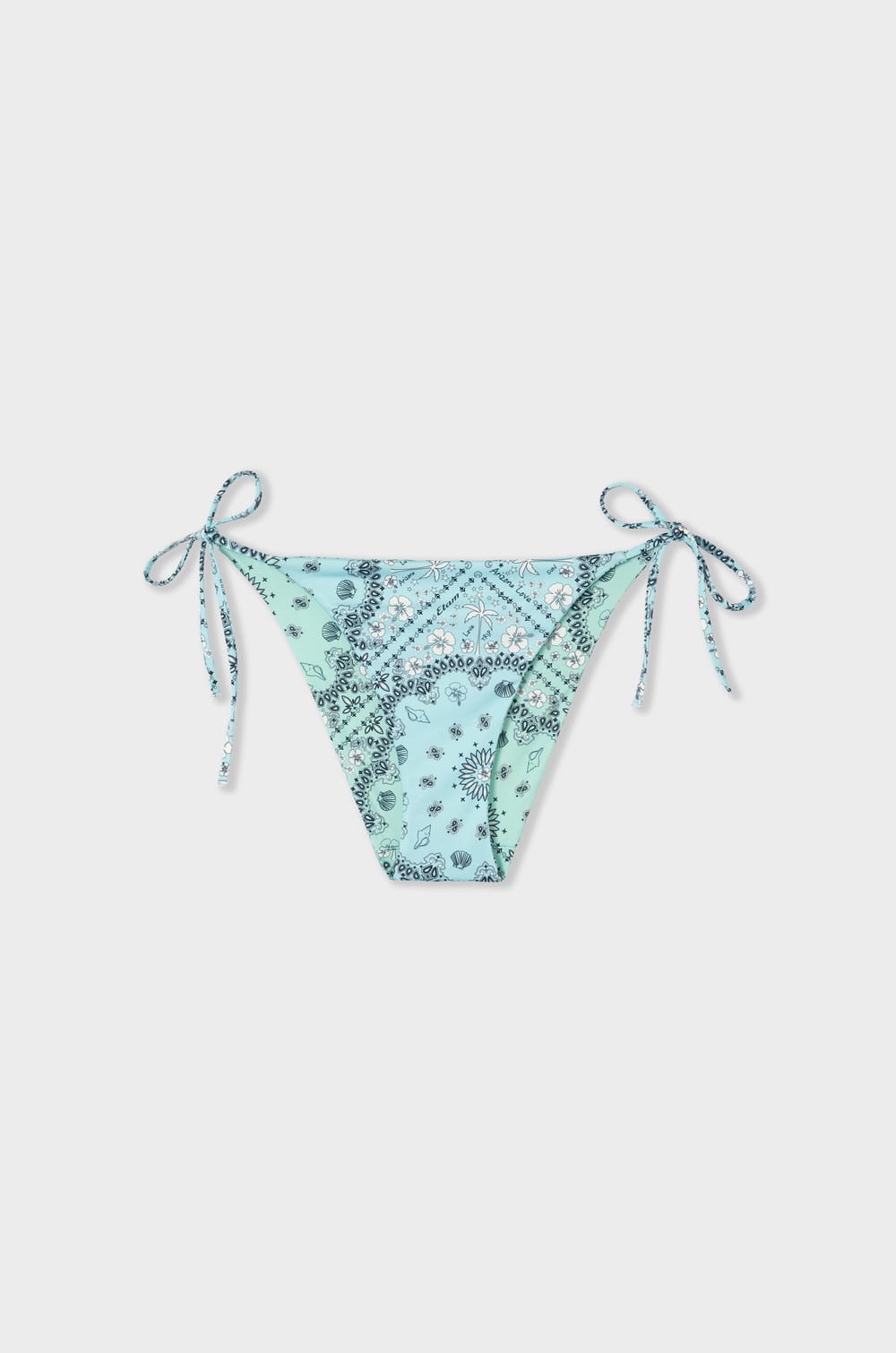 Tie-side bikini bottom with reversible print;${refinementColor}