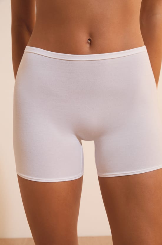 Organic cotton stretch cycling shorts;${refinementColor}