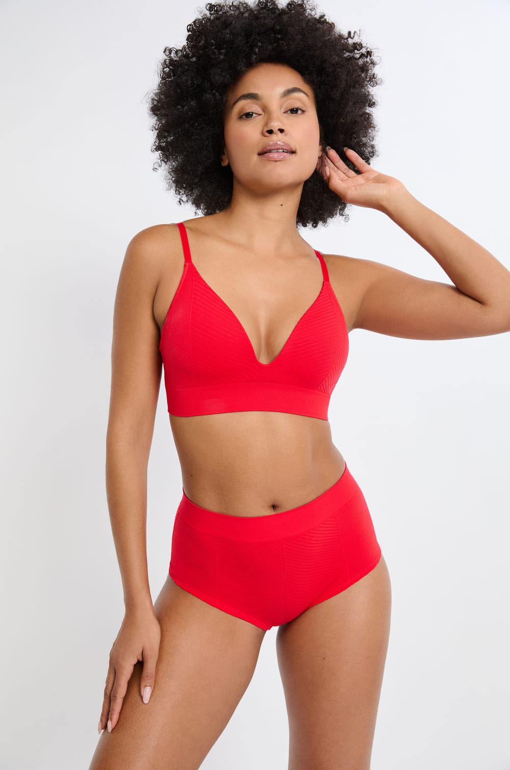 Shorty tanga taille haute;${refinementColor}