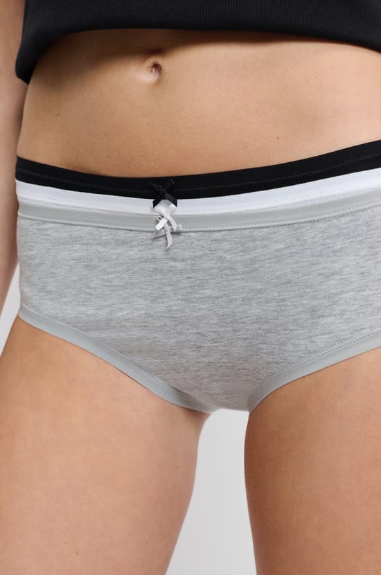 Pack of 3 Organic Cotton Boyshorts;${refinementColor}