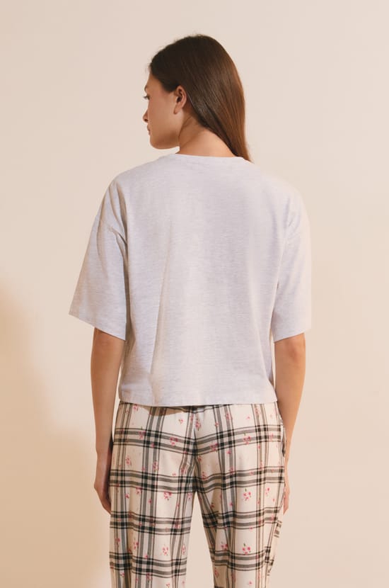 T-shirt manches courtes en coton;${refinementColor}