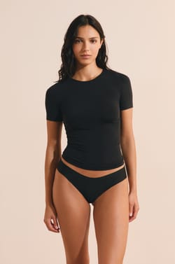 Microfibre Briefs with Lace Details;${refinementColor}