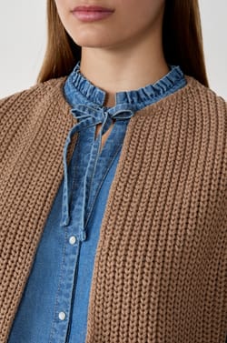 Sleeveless Cardigan;${refinementColor}