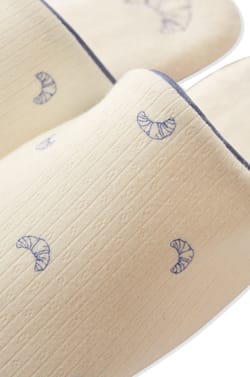 Cotton Slipper Mules;${refinementColor}