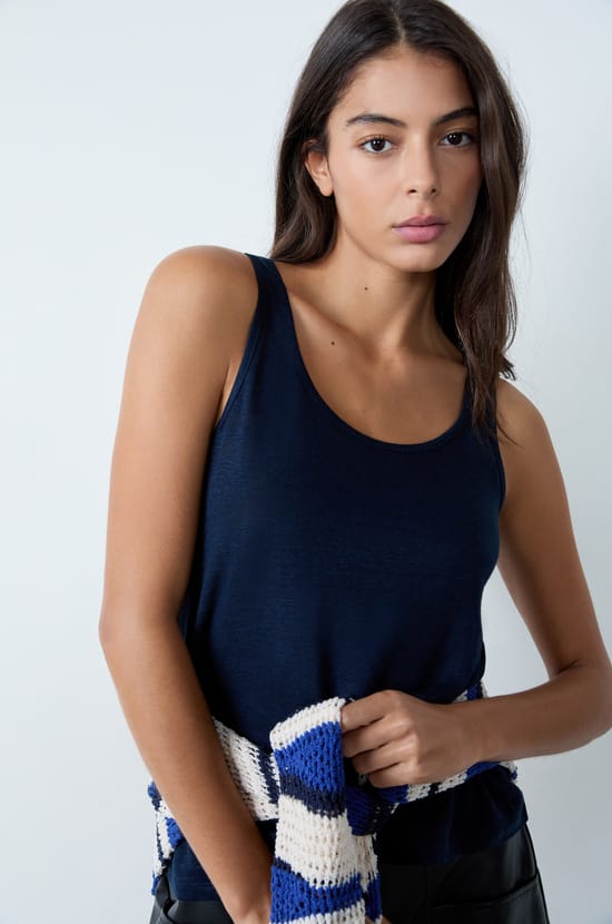 Linen Tank Top;${refinementColor}