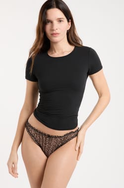 Leopard tulle bloomer brief;${refinementColor}