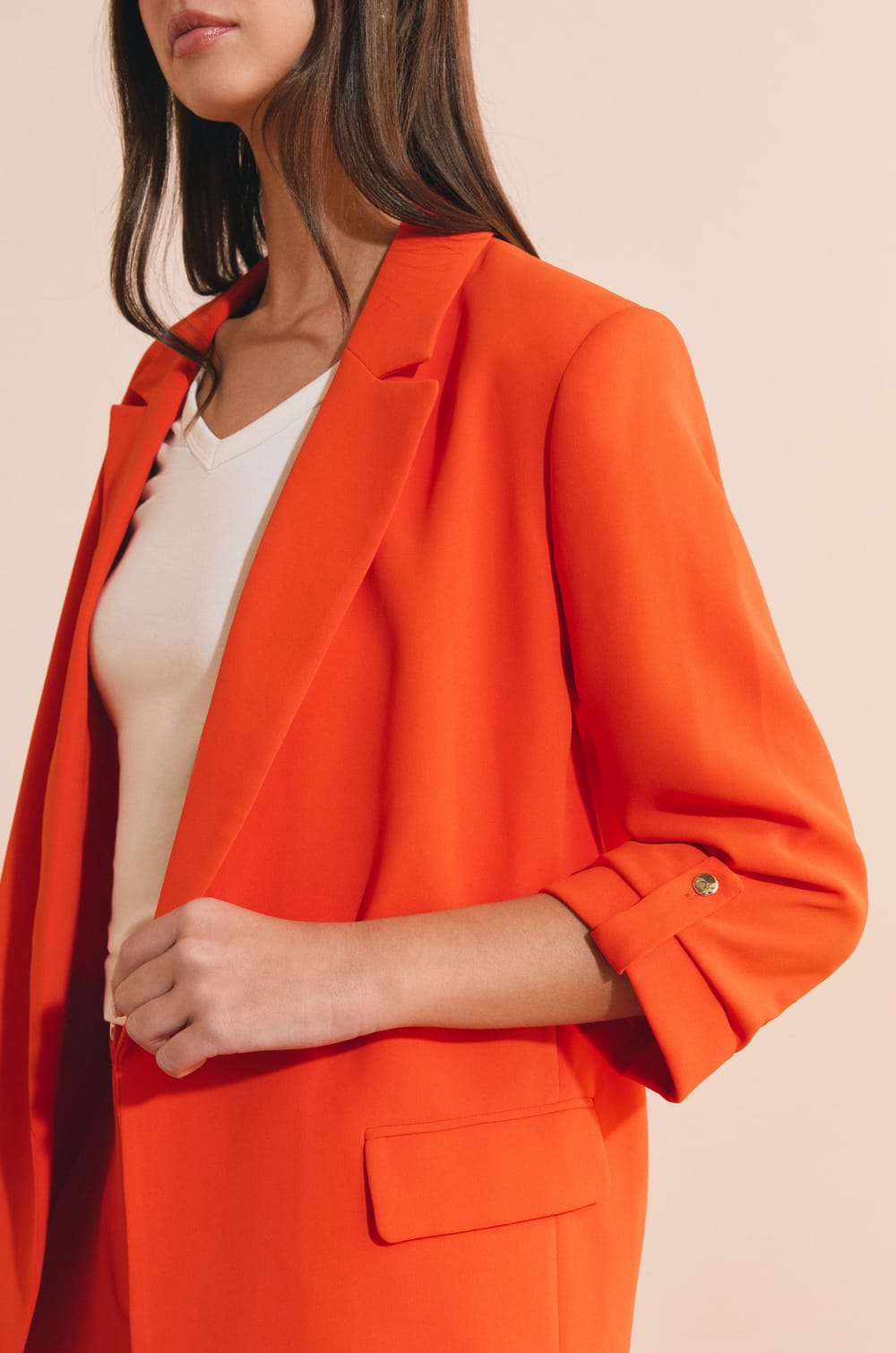 Veste blazer fluide;${refinementColor}