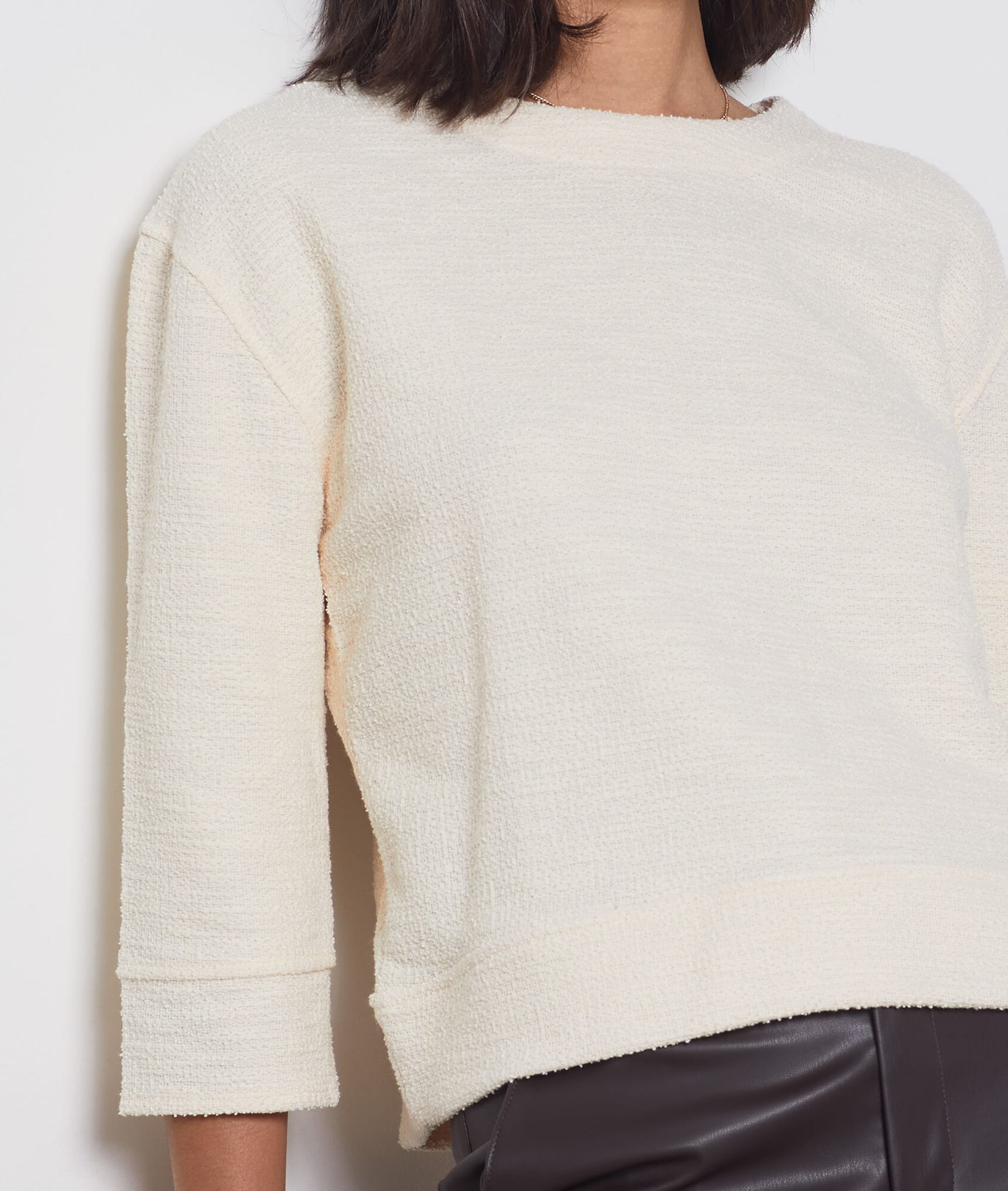 Blouse Haut Top VENTILO En Coton Taupe - Taille 38 - Boutonnée Au Dos - Neuf Sans étiquettes