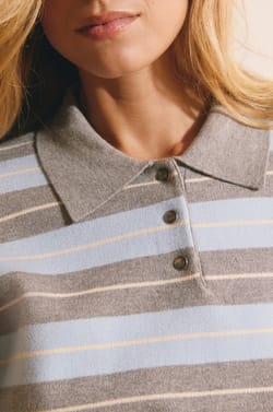 Pull manches longues &agrave; rayures;${refinementColor}