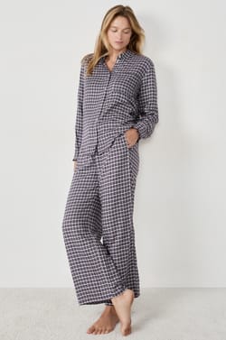 Chemise de pyjama à carreaux;${refinementColor}