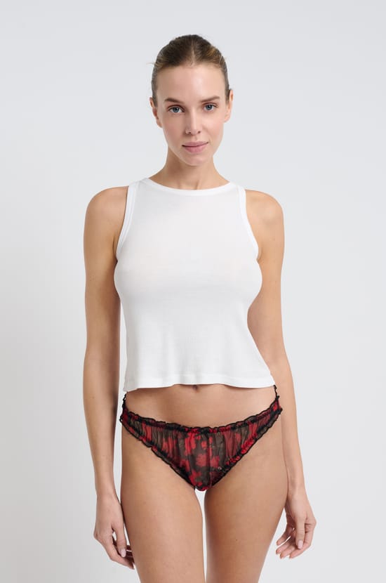 Culotte en tulle à motifs;${refinementColor}