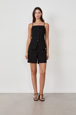 Gilet sans manches &agrave; boutons;${refinementColor}