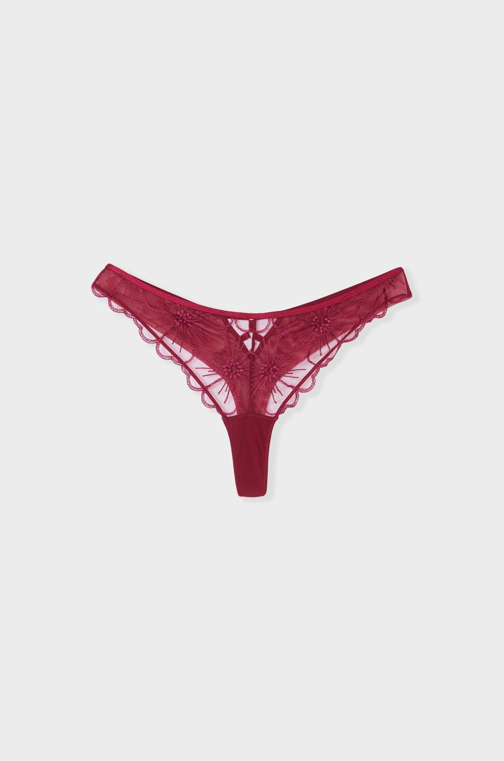 Embroidered detail tanga;${refinementColor}