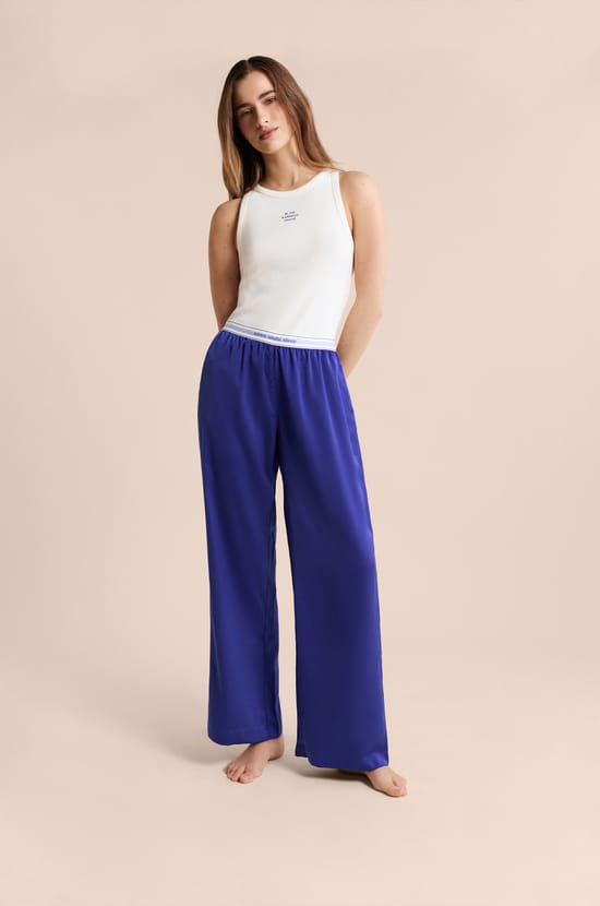 Pyjama Trousers with Elastic Waist "move, smile, sleep;${refinementColor}
