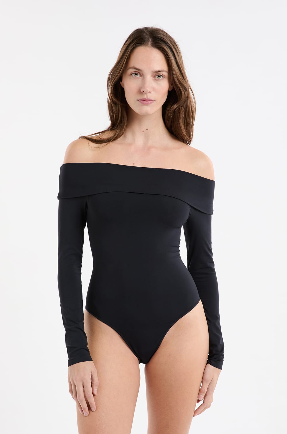 Off-the-Shoulder Bodysuit;${refinementColor}