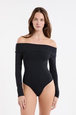 Off-the-Shoulder Bodysuit;${refinementColor}