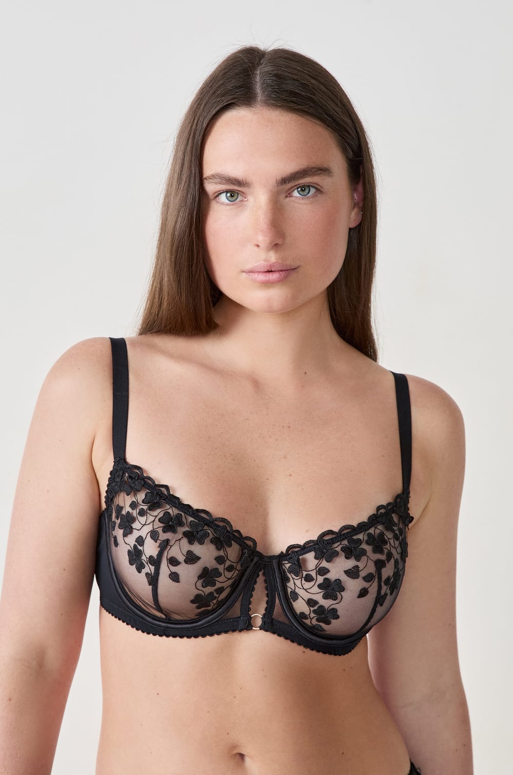 Bra N.9 - Embroidered Balconette;${refinementColor}