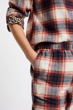 Plaid Pajama Pants;${refinementColor}