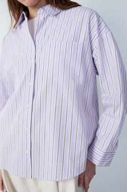 Long-Sleeved Striped Shirt;${refinementColor}