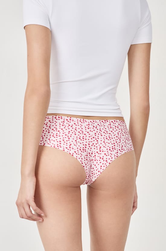 Seamless microfibre printed hipster;${refinementColor}