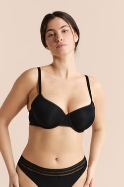 Soutien-gorge N.4 - Le coques fines en microfibre avec d&eacute;tails en dentelle;${refinementColor}