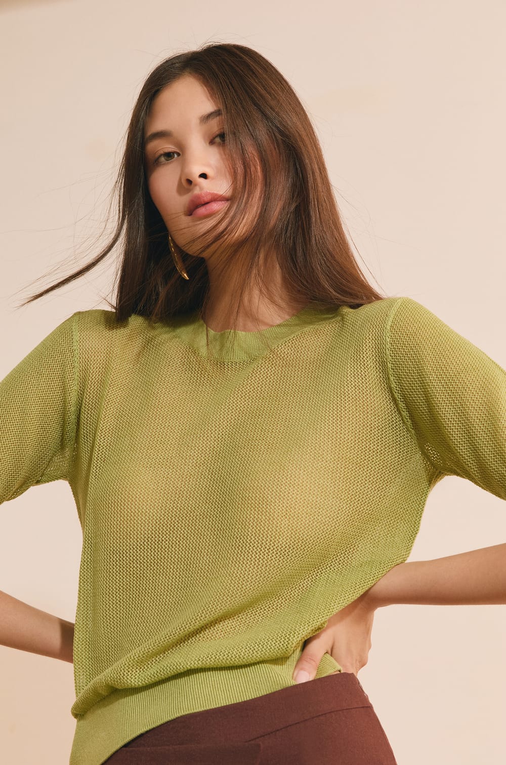 Pull manches courtes;${refinementColor}