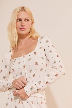 T-shirt manches longues avec boutons;${refinementColor}