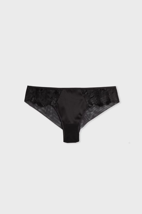 Embroidered Tulle Hipster;${refinementColor}