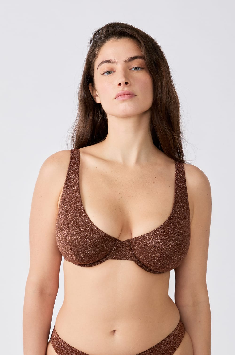 Triangle haut de maillot pailleté;${refinementColor}