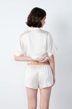 Silk Pyjama Shorts;${refinementColor}