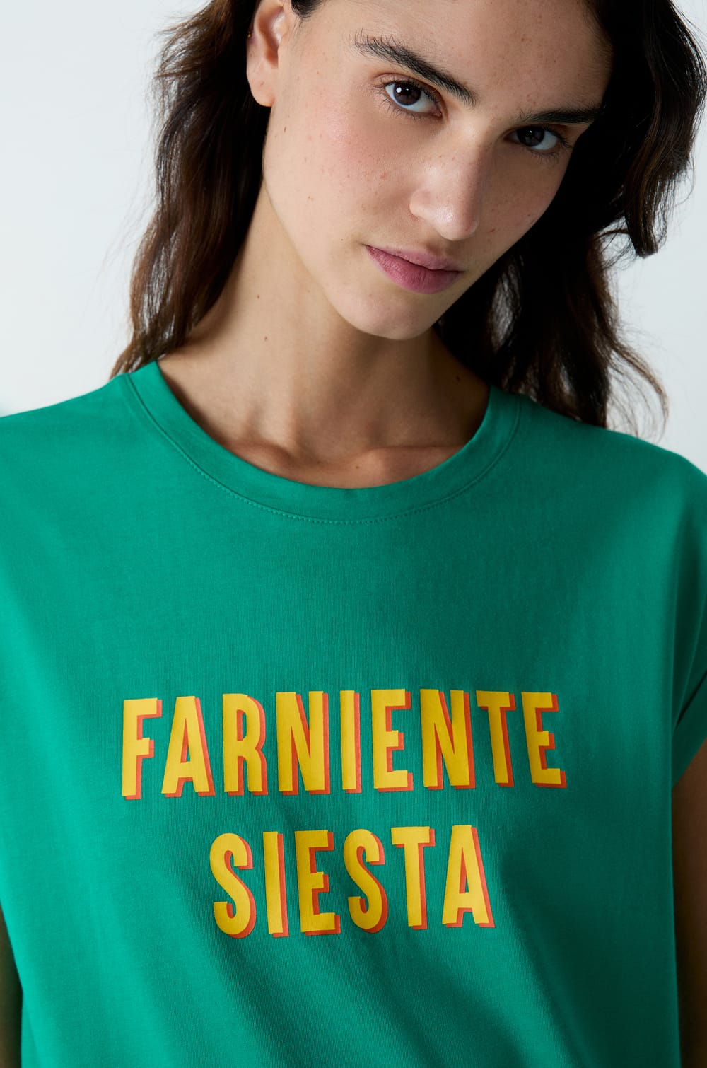 T-shirt manches courtes en coton "Farniente Siesta;${refinementColor}