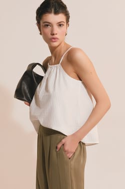 Cotton Strap Top;${refinementColor}