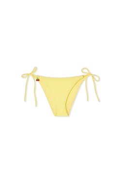 Bikini-Hose zum Binden aus Satin mit Kirsch-Charm;${refinementColor}