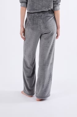 Pantalon de pyjama effet velours;${refinementColor}