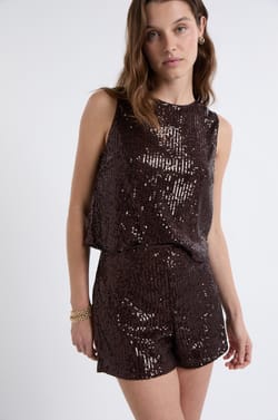 Top à sequins;${refinementColor}