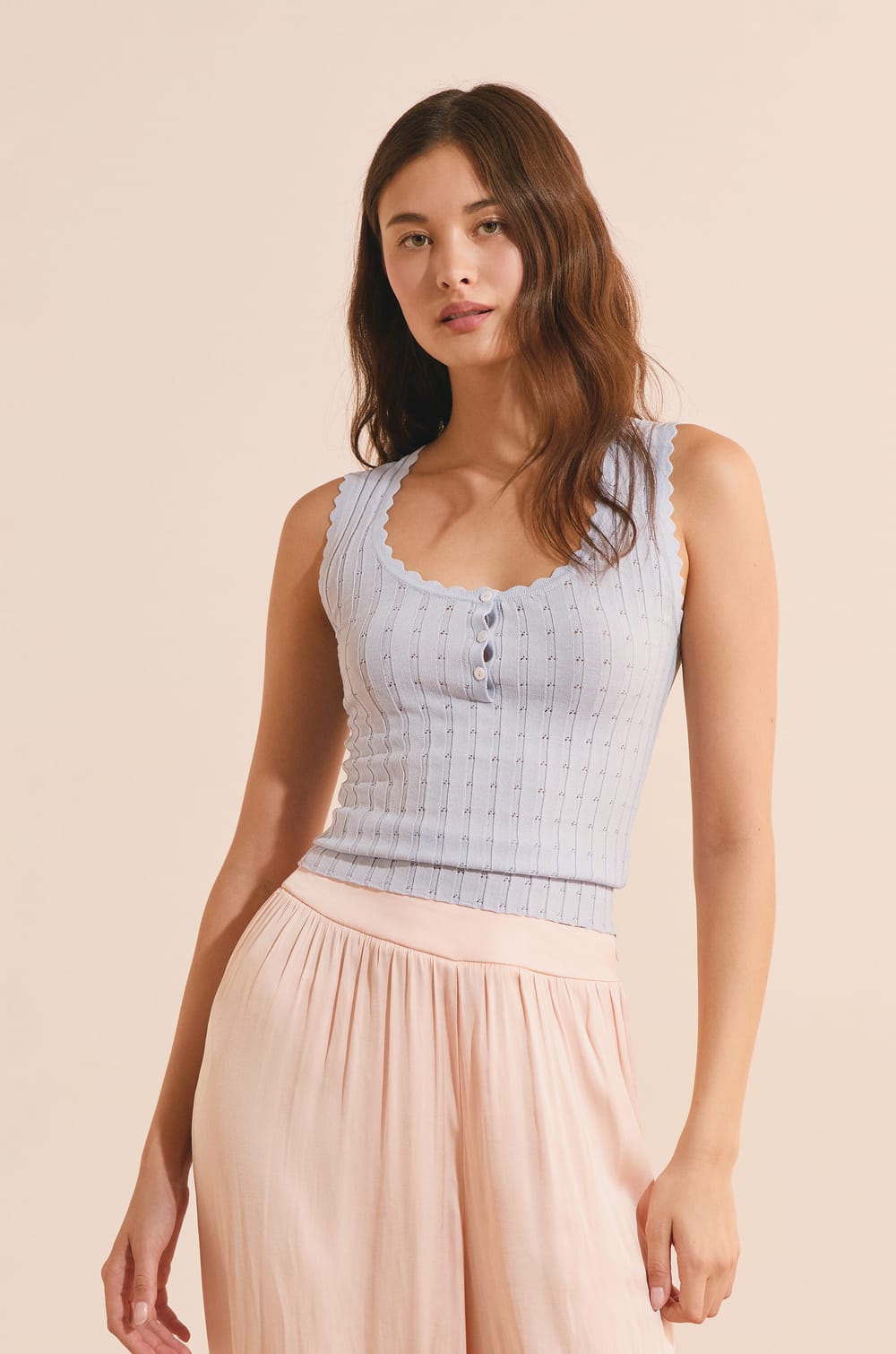 D&eacute;bardeur en pointelle;${refinementColor}
