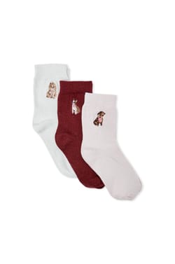 Chaussettes avec coton &agrave; motif;${refinementColor}