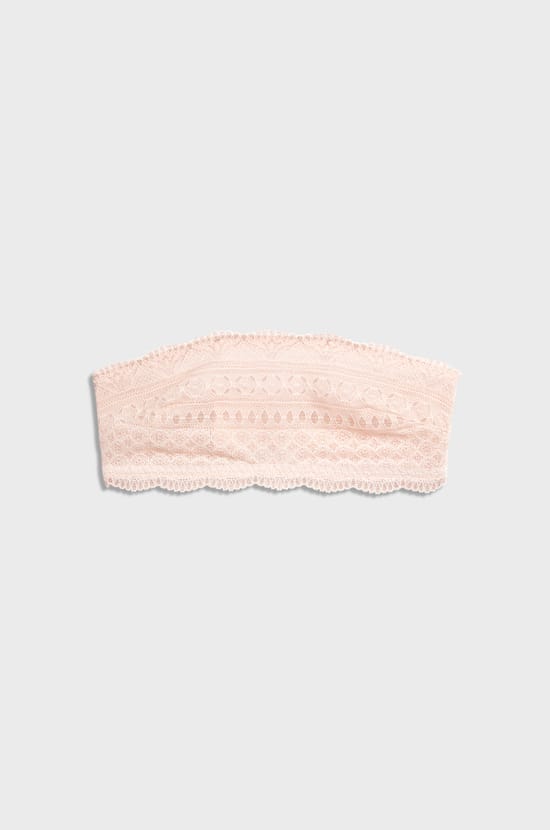 Lace Strapless Bra;${refinementColor}