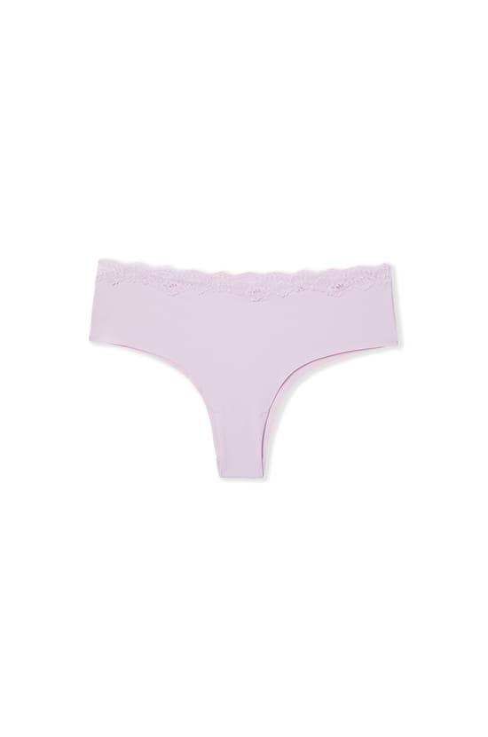 Braga brasile&ntilde;a de microfibra con detalles de encaje;${refinementColor}