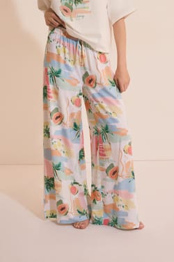 Pantalon de pyjama &agrave; motifs;${refinementColor}