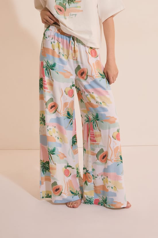 Pyjama Trousers with Patterns;${refinementColor}