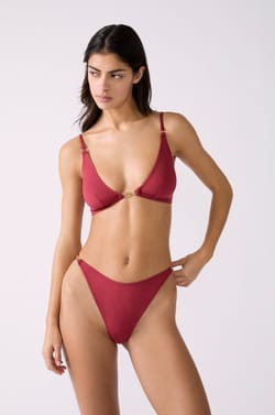 Brazilian High Leg Bikini Bottom;${refinementColor}