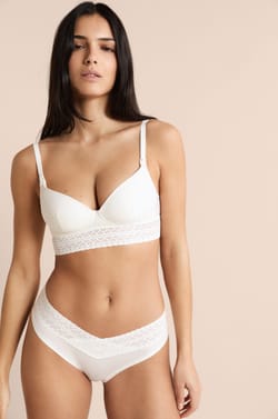 Lightly Lined Bra with Nursing Clips;${refinementColor}