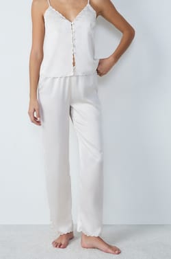 Satin Pajama Trouser;${refinementColor}