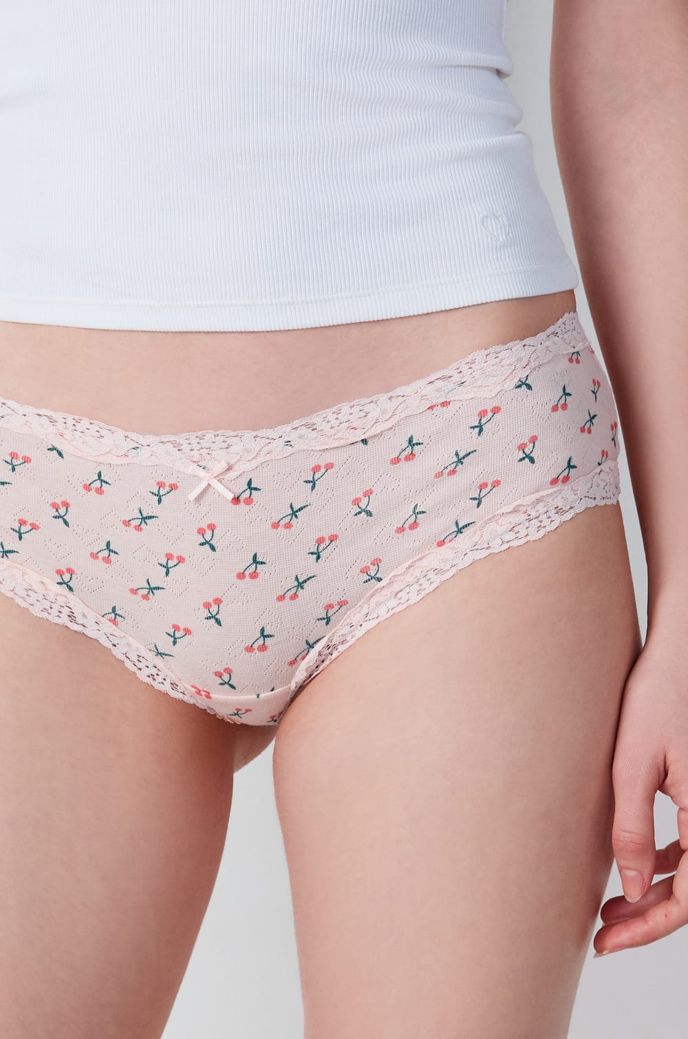 Printed Pointelle Hipster;${refinementColor}