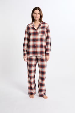 Chemise de pyjama à carreaux;${refinementColor}