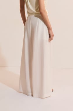 Pantalon ample avec lin;${refinementColor}